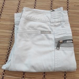 America eagle outfitters size 4 white zipper pants